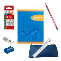 Comprar Kit Set Utiles Escolares 7 Productos Economico C\u002F Cartuchera
