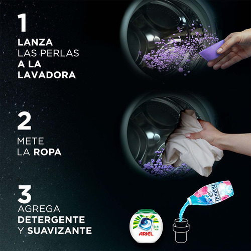 Perlas Para Ropa Downy Unstopables Lush 345g, Aroma Lavanda