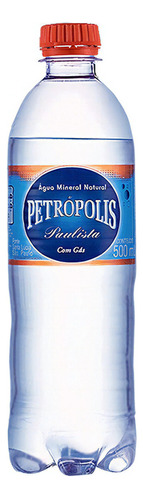 Água Mineral C/ Gás Petropolis Garrafa 500ml 12 Unidades