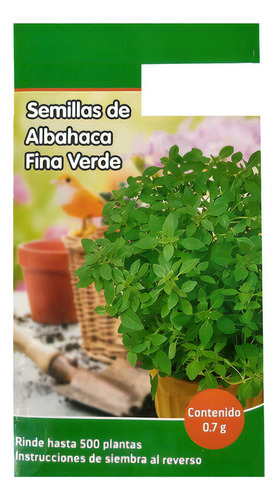 Semillas De Albahaca Fina Verde