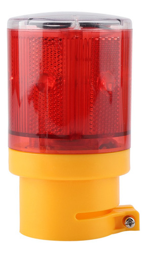 Luz De Señal Advertencia Led Emergencia Energía Solar (rojo)