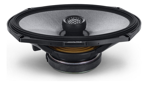 Bocina tipo tweeter Alpine R2S69 para moto/cuatriciclo color negro 6" x 9" x 2 unidades