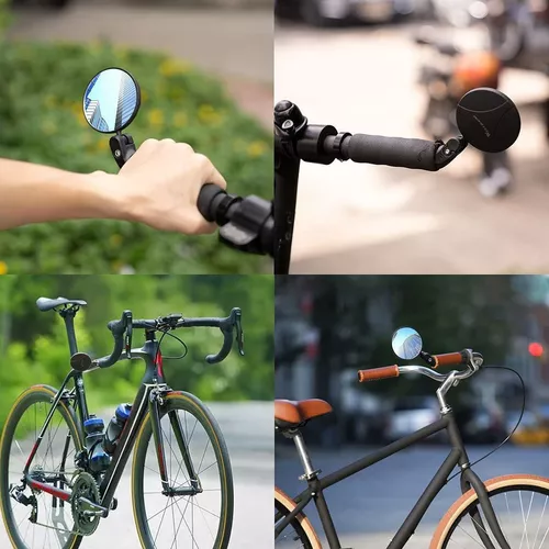 Espelho De Bicicleta Espelho De GuidãO GiratóRio AjustáVel De 360 ​​Graus  Espelho De Bicicleta De Grande Angular Ciclismo Espelho Retrovisor à Prova  De Choque AcríLico Espelho Convexo Espelho Retrovisor Seguro Para Mountain