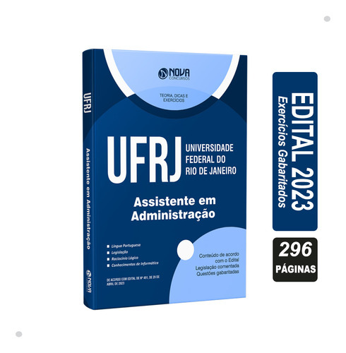 Apostila Ufrj 2023 - Assistente Em Administração, De Professores Especializados., Vol. Único. Editora Nova Concursos, Capa Mole, Edição Oficial Em Português, 2023