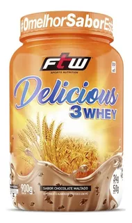 Whey Protein Ftw Delicious 3whey Chocolate Maltado 900g