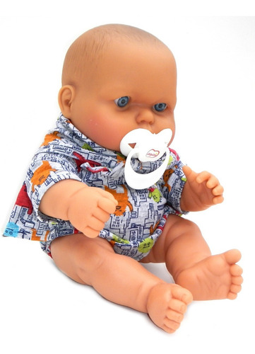 Imagen 7 de 7 de Bebote Nacho O Nacha Turby Goma 36cm Muñeca Gordito Bebe