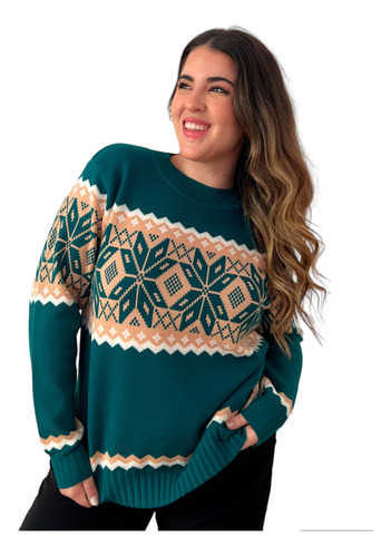 Sweater Bremer Estampado Mujer Talle Grande - Heloiza