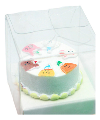 Pastel En Miniatura De Casa De Muñecas 1/12 Con Caja De
