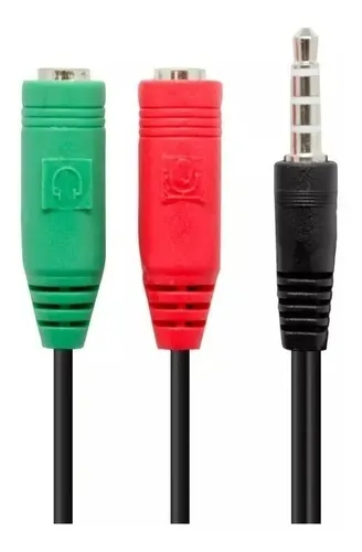Cable para separar microfono y auriculares sale