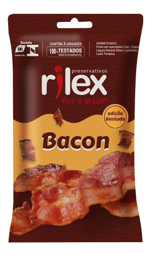 Preservativo Camisinha Rilex Bacon 