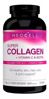 Neocell Super Collagen 1 E 3 + Vitamina C Y Biotina 360 Tabl