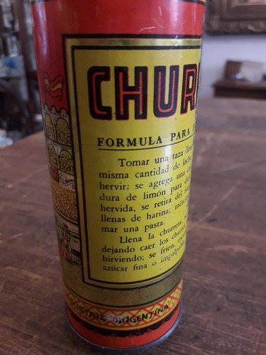 Antigua Churrera Litografiada Impecable (Usado)