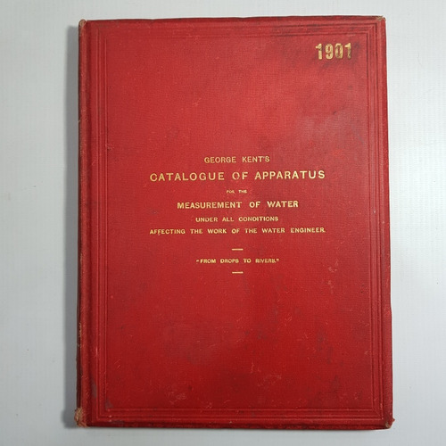 Antiguo Catálogo Aparatos Medición Agua Kent 1901 Mag 59907