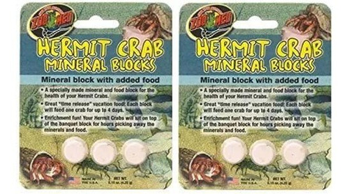 (2 Pack) Zoo Med Hermit Crab Mineral Blocks