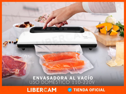 Imagen 9 de 10 de Envasadora Al Vacio Maquina Selladora + 10 Bolsas Domestica