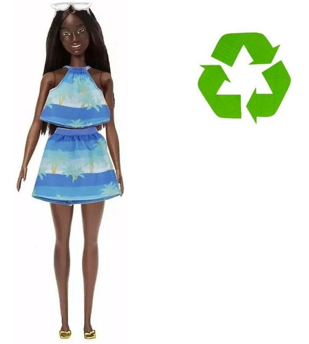 Barbie Love The Ocean Sustentável Negra Mattel
