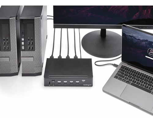 Startech.com Switch Conmutador Kvm 4 Puertos 1080p Usb 3.0
