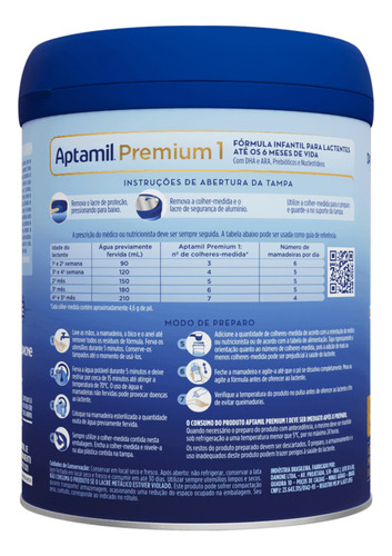 Fórmula Infantil Aptamil 1 Premium 800g Danone