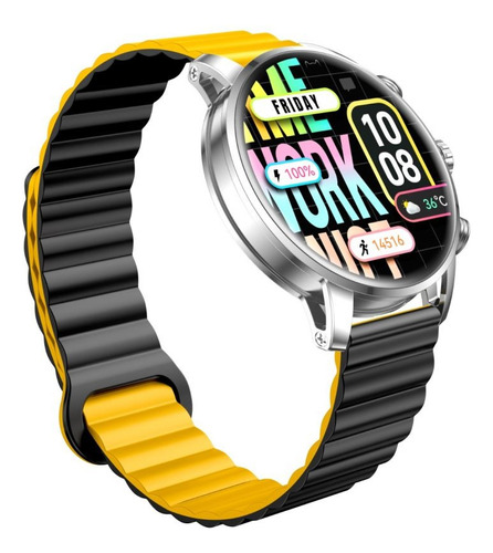 Kieslect Smartwatch Kr2 Stainless Steel Color Plateado
