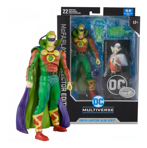 Green Lantern Alan Scott Dc Mcfarlane Collector Ed. Platino