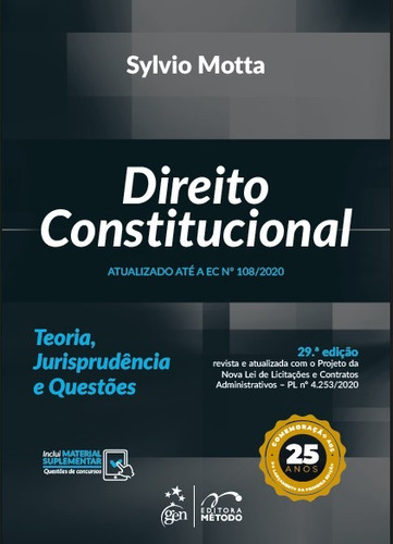 Direito Constitucional, de MOTTA, Sylvio. Editora Forense Ltda., capa mole em português, 2021