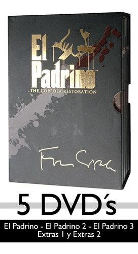 El Padrino Coppola Restoration 5 Dvd - 3 Pel + 2 Extras - C2