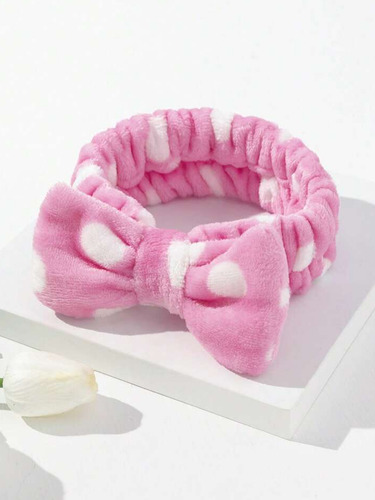 Banda Cabello Elástico Suave Moño Rutina Maquillaje 18cm