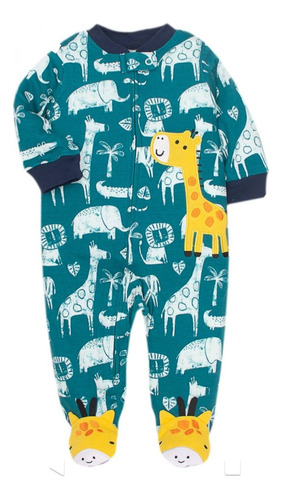 Ropa De Bebe - Pijamas Con Pies Para Bebes Niño 100% Algodon