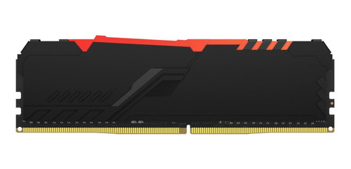 Imagem 1 de 3 de Memória RAM Fury Beast DDR4 RGB color preto  8GB 1 Kingston KF430C15BBA/8