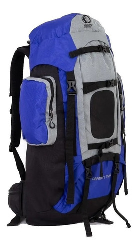 Mochila trekking Discovery 14986 color azul 75L