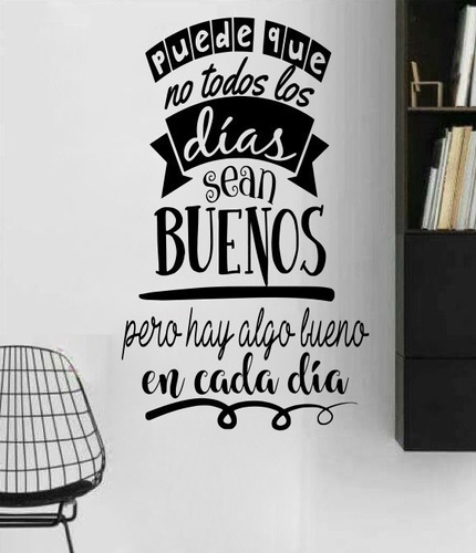 Vinil Decorativo Para Pared Frases Letras Puede Que No