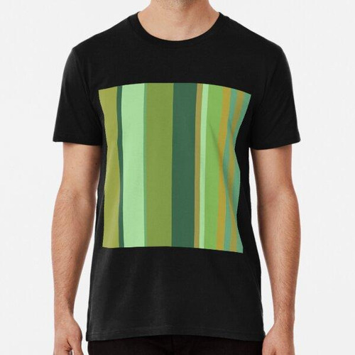 Remera Garden Greens Collection Vertical Stripes In Green An