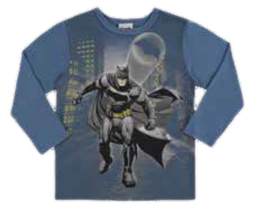 Camiseta Batman Manga Longa Marlan M2082 - Tam. 4 À 10