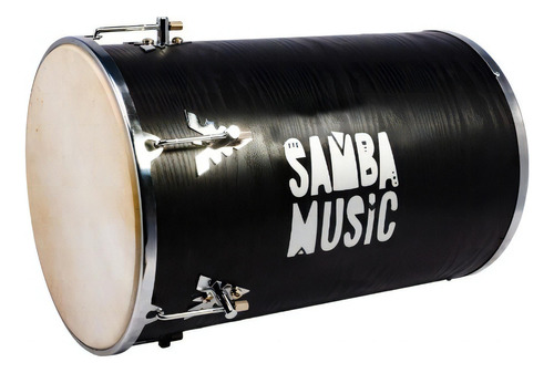 Rebolo Madeira 50 X 12 Samba Music Pvc Preto Wood - Phx