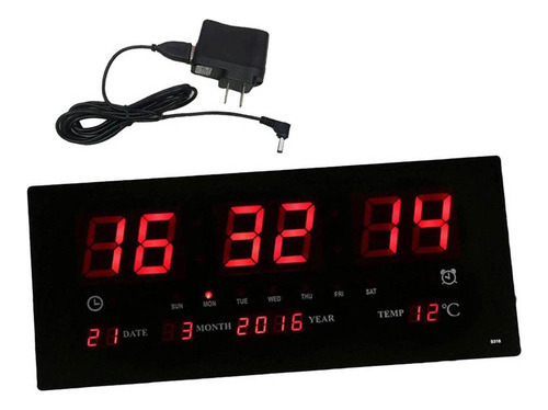 Reloj Con Pantalla Led Extra Grande De 17 Pulgadas, 24 Pulga