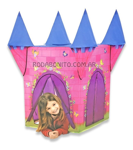 Castillo Carpa De Princesas - Casita Tela Color Rosa Iplay