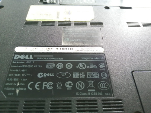 Laptop Dell Inspirion Mini 10 Funcionando (Usado)