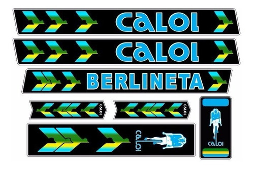 Adesivo Bicicleta Antiga Caloi Berlineta 1978 Azul 78