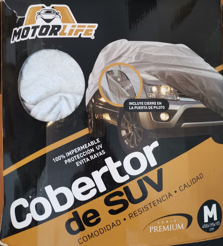 Cobertor Carpa Para Suv Motorlife Premium Talla M