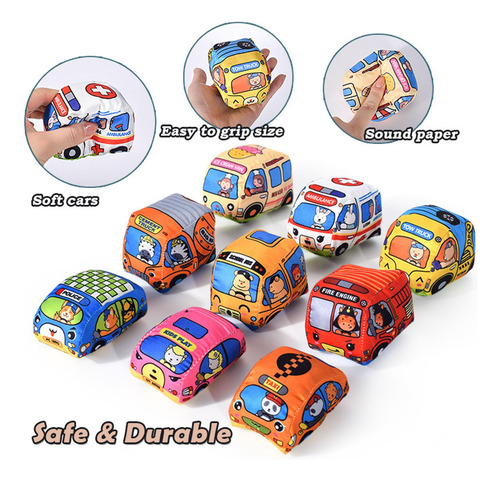 Juguete De Coches Blandos Con Bolsa De Almacenamiento De