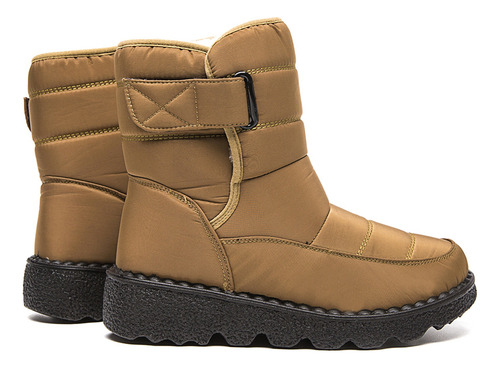 Botas Altas Antideslizantes Para Mujer, Zapatos De Algodón P
