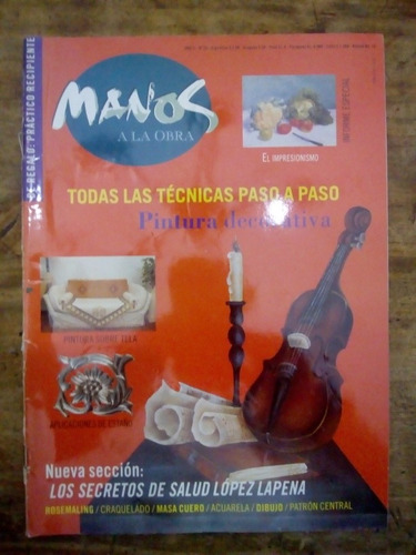Revista Manos A La Obra Numero 20 Tecnicas Paso A Paso (m)