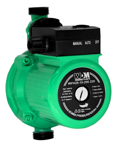 Pressurizador Água Aquecedor Chuveiro Toneira Wdm 320w 220v