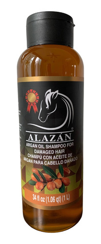 Shampoo Del Caballo Alazan, Con Argan, Cola De Caballo  1 Lt