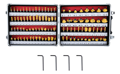 Juego De 100 Brocas De Carburo De Tungsteno Carpinterí...