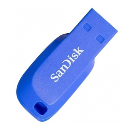 Imagen 1 de 2 de Pendrive Sandisk Cruzer Blade 16gb 2.0 Azul Eléctrico