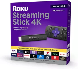 Roku Stick 4k 2021 3820r Netflix Prime Video Disney + Fhd