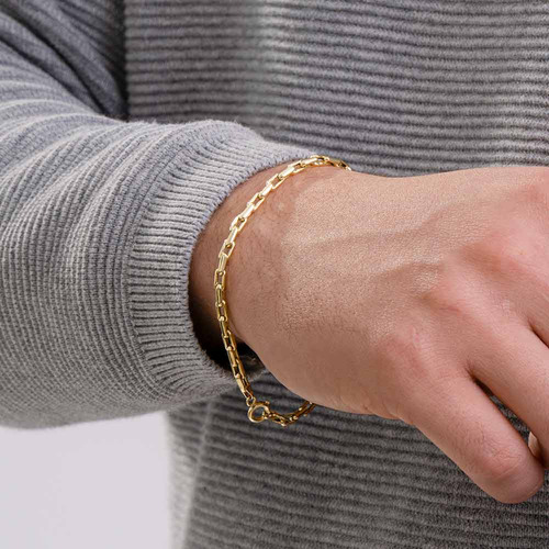 Pulseira Cardano De 2.9mm Em Ouro 10k Com Fecho Mola 17,0 Cm