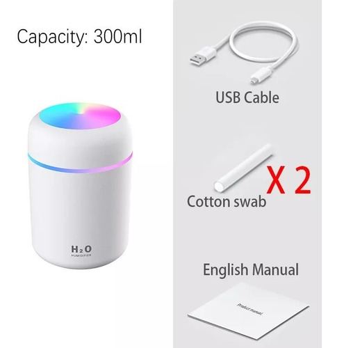 Imagen 3 de 4 de Humidificador Purificador De Aire + Esencia De Regalo