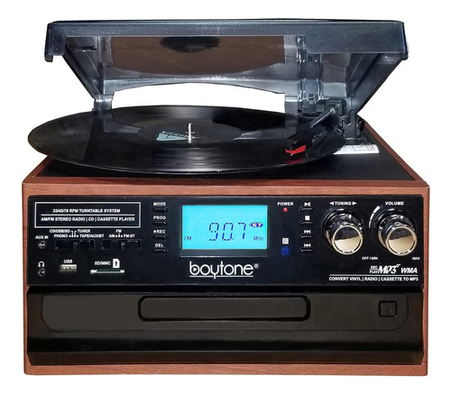Tocadiscos Boytone Bt-22ms Bluetooth Y Radio Am/fm